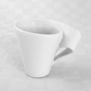 Ceramic Espresso Cup Wavy Handle D6.2cm H6.2cm