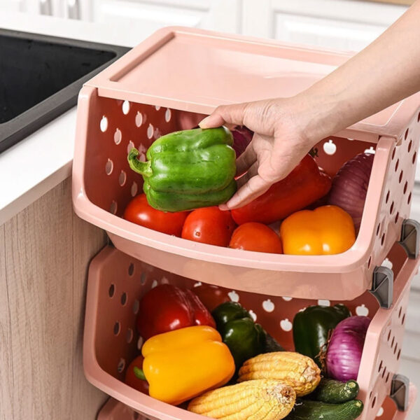 4 Tier Multipurpose Storage Rack With Wheels