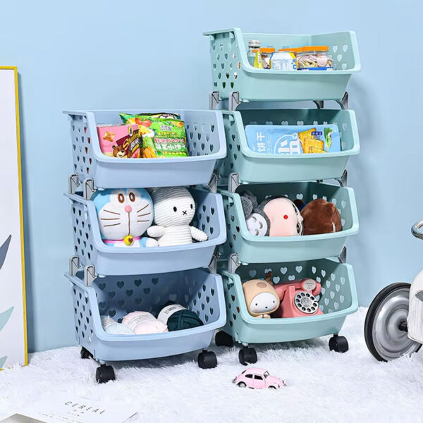 4 Tier Multipurpose Storage Rack With Wheels