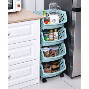 4 Tier Multipurpose Storage Rack With Wheels