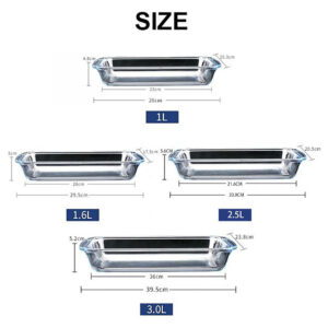 4pc Glass Baking Dish Set