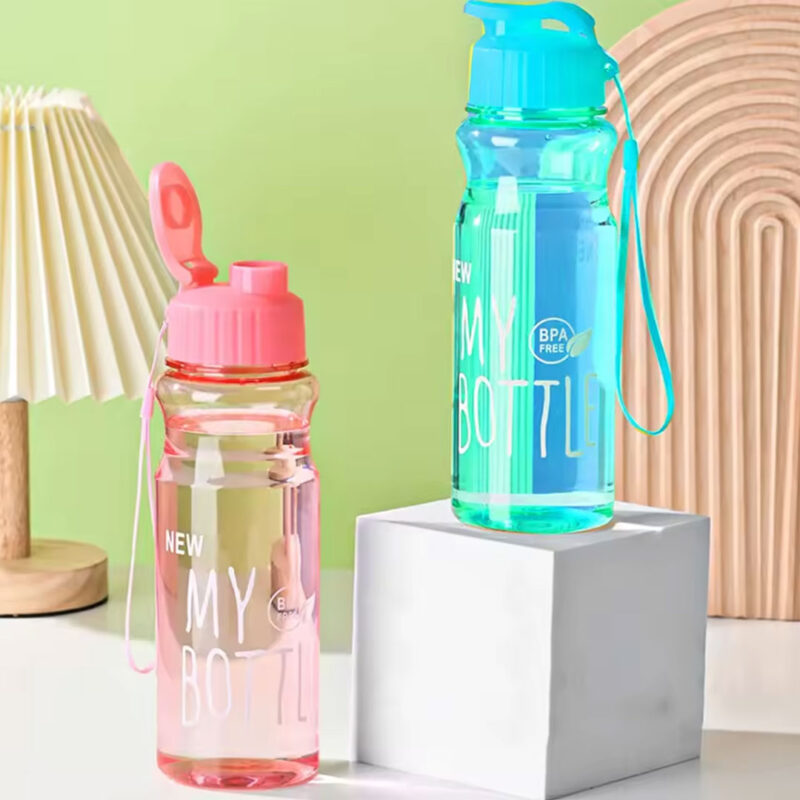 650ml BPA-Free Water Bottle with Carry Strap