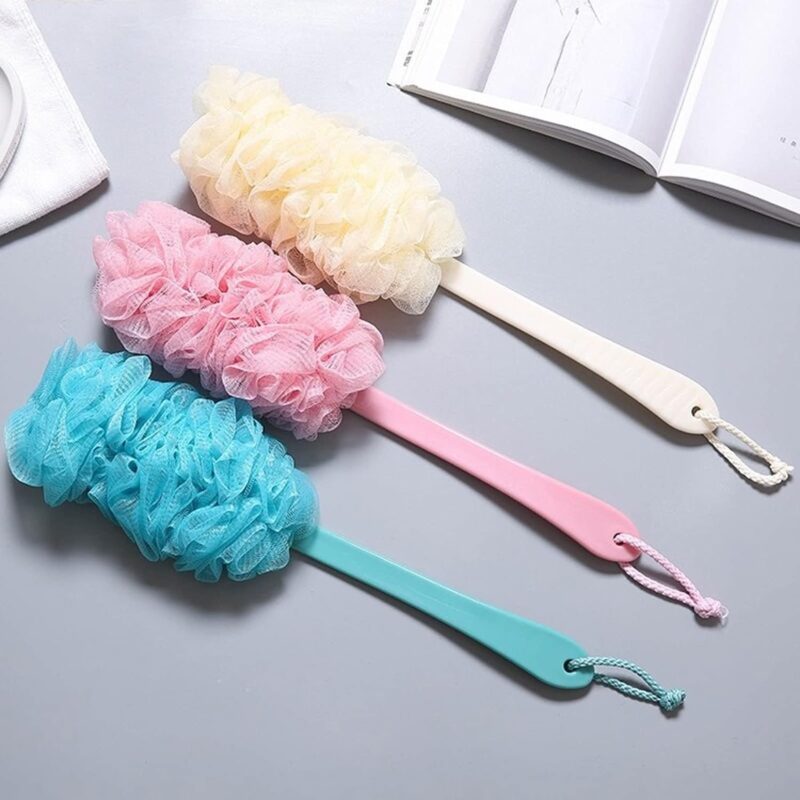 Long Handle Mesh Back Scrubber