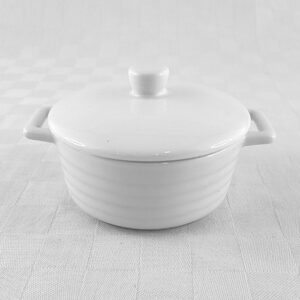 Ceramic Dish with Lid D10cm H6.5cm