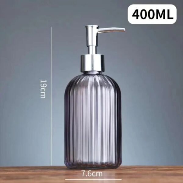 Glass Soap Dispenser 420ml - Image 2