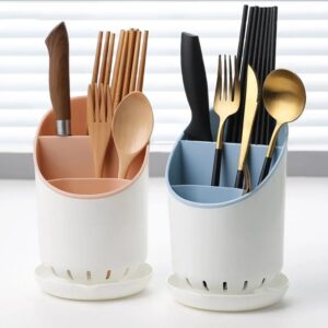 cutlery holder with drain holes