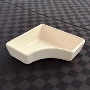 Ceramic L Shaped Bowl L14cm H3.5cm