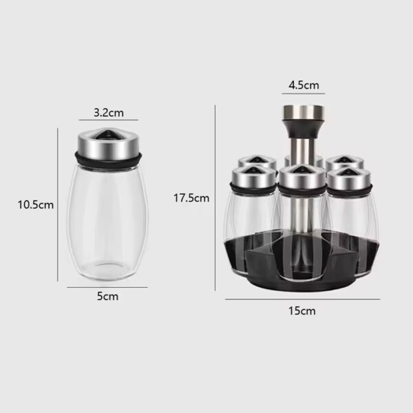 Rotating Spice Jar Set