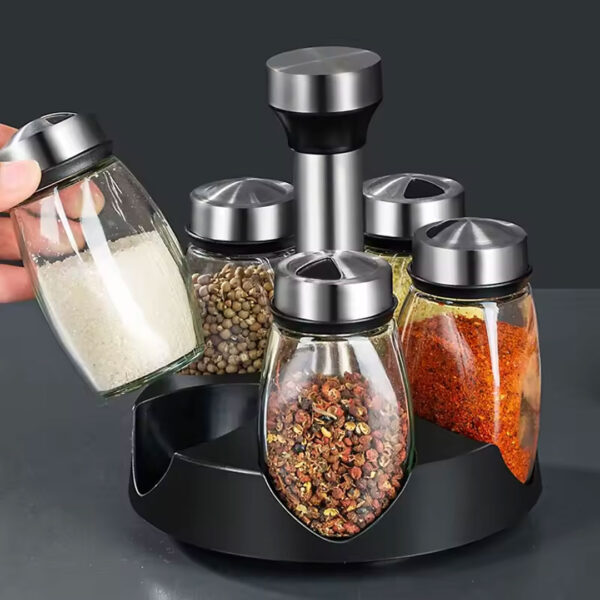 Rotating Spice Jar Set