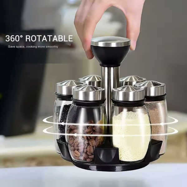 Rotating Spice Jar Set
