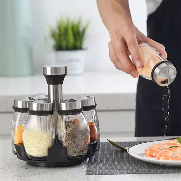 Rotating Spice Jar Set