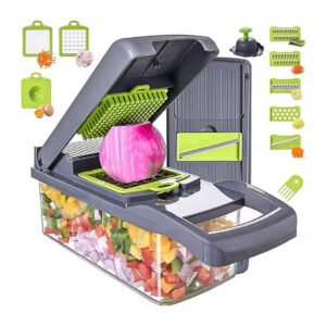 Vegetable Chopper with Interchangeable Blades