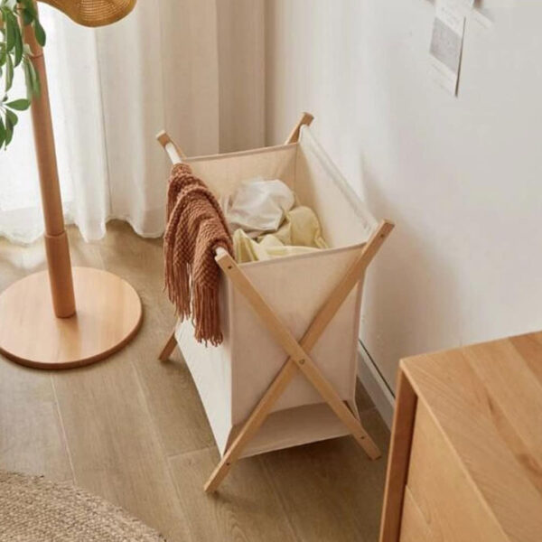 Foldable Bamboo Laundry Basket