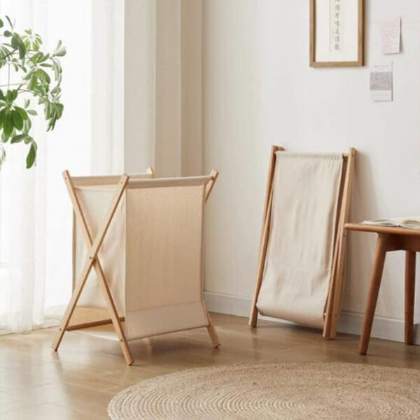 Foldable Bamboo Laundry Basket