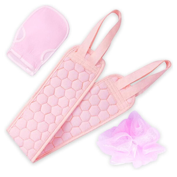 3Pcs Shower/Bath Body Scrubbing Set