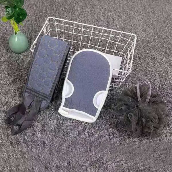 3Pcs Shower/Bath Body Scrubbing Set