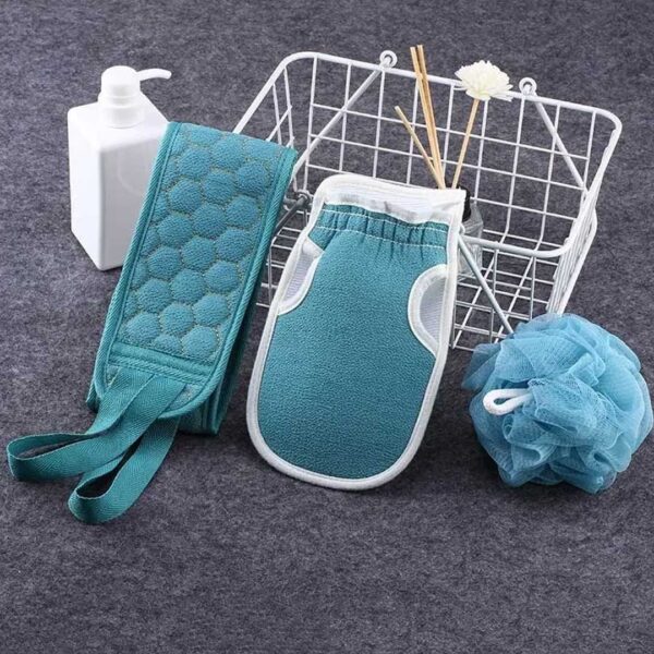 3Pcs Shower/Bath Body Scrubbing Set