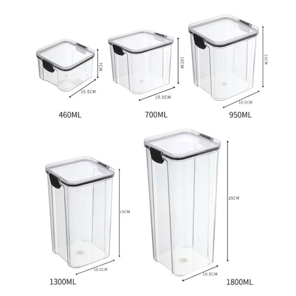 Acrylic Food Storage Containers – Stackable & Airtight
