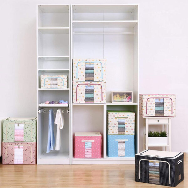 Storage Bag For Clothes With Steel Frame & Window
