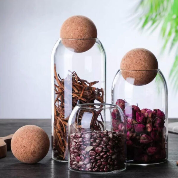 cork top glass jars