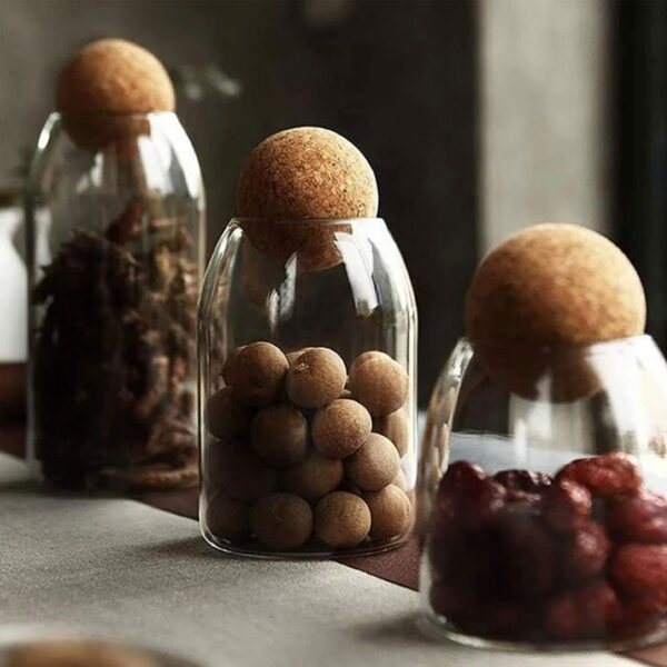 cork top glass jars