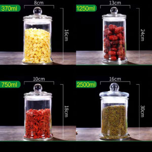 Pop Up Food Storage Glass Jars