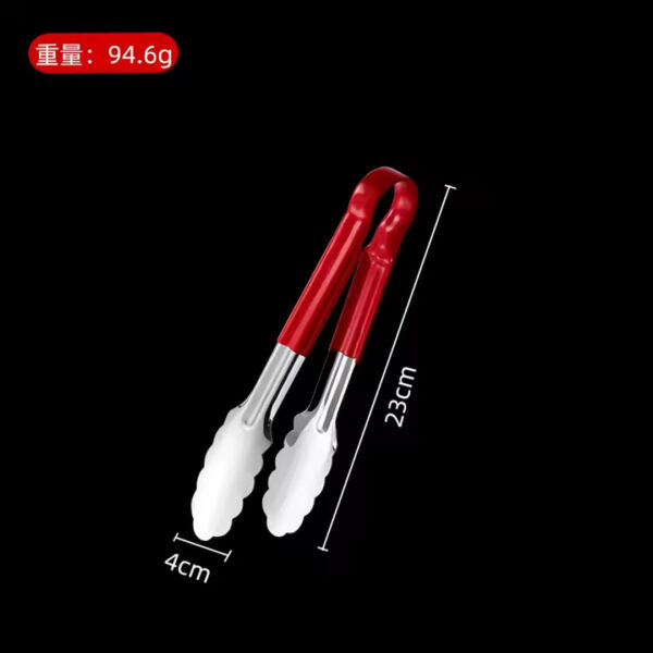 S/Steel Food Tongs with Non-Slip Grip
