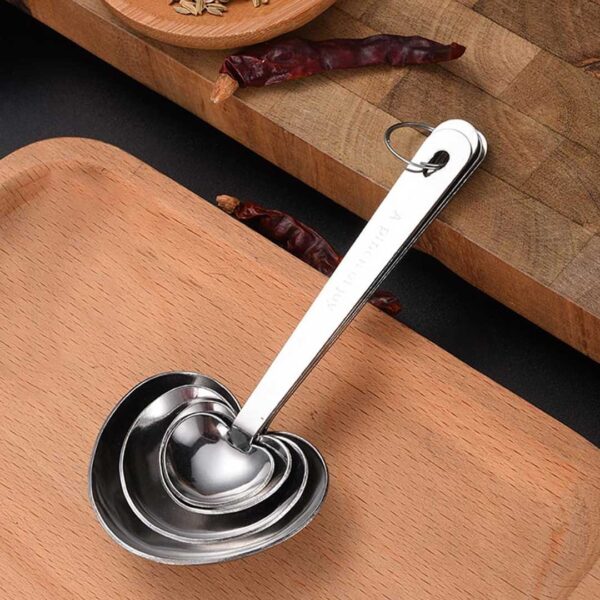 4pc S/Steel Measuring Spoon Set