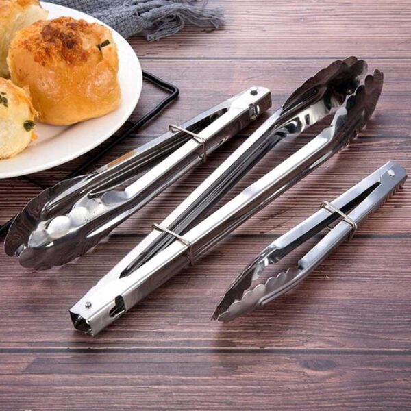 2pc 12" & 16" S/Steel Food Tongs Set