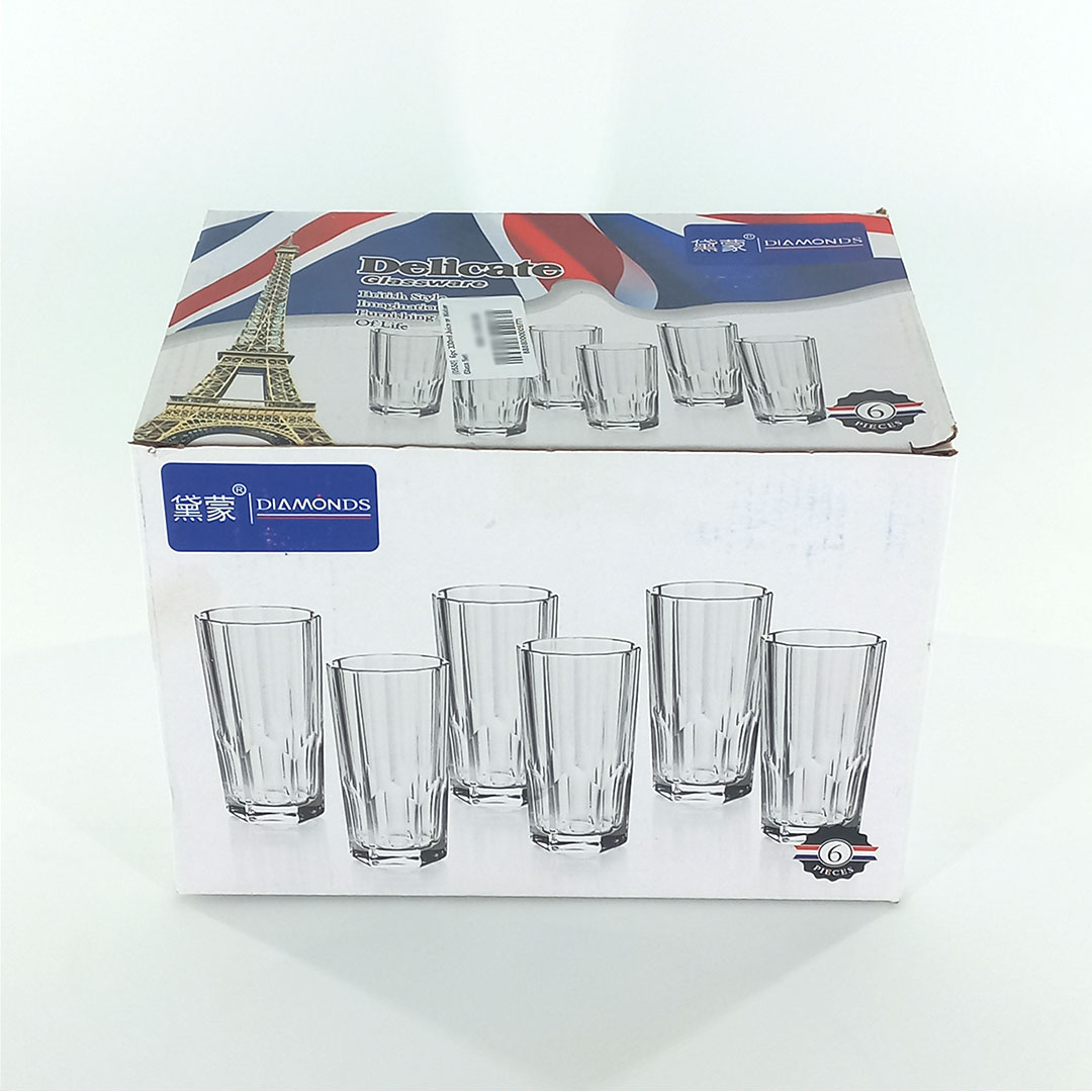 6pc 330ml Juice or Water Glass Set