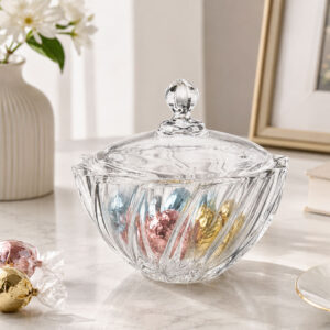 11.5cm Swirl Glass Candy Dish