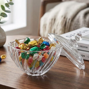 11.5cm Swirl Glass Candy Dish