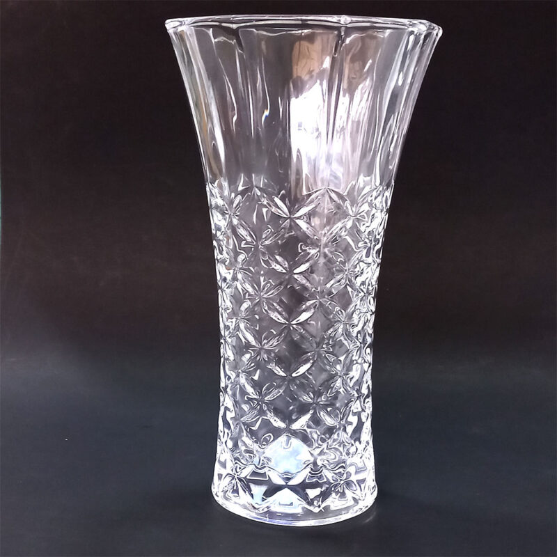 0534-Glass-Vase-DM010-1 23cm Elegant Glass Vase DM010