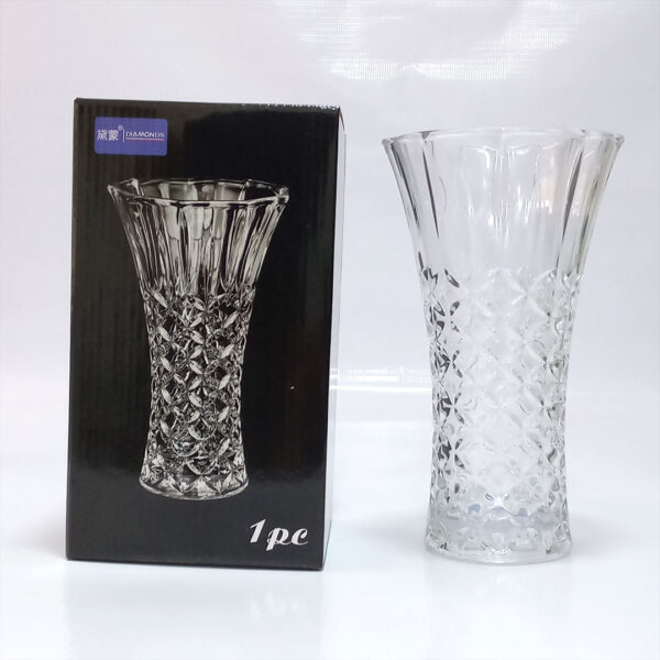 23cm Elegant Glass Vase DM010