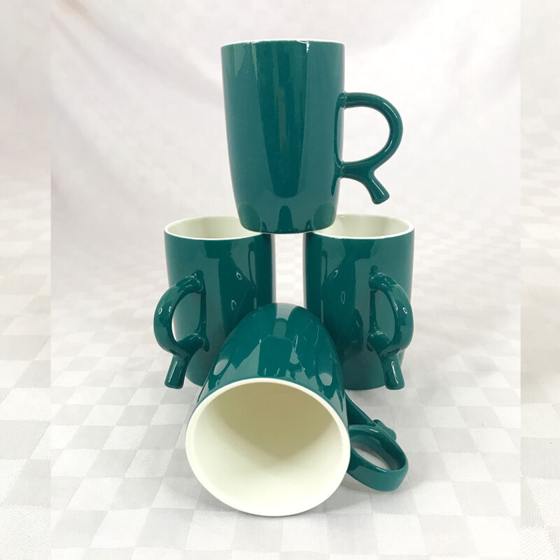 IMG_1393.JPG-0425,-350ml,-D8cm-H11cm Ceramic Sleek Green Mug 350ml
