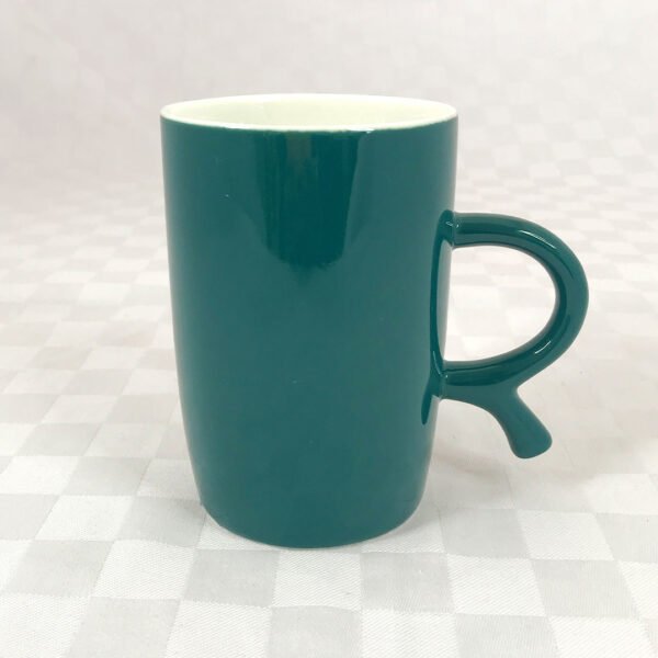 ceramic sleek green mug