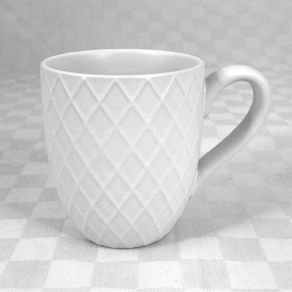 380ml Patterned White Mug