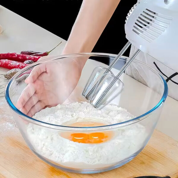3L 23cm Clear Glass Mixing Bowl