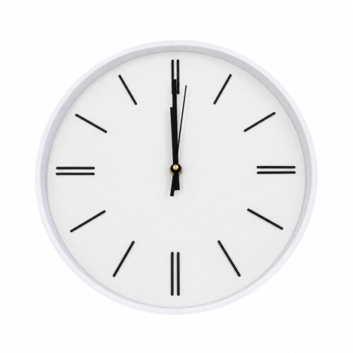 30cm Wall Clock – White