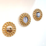 Wall Clock Set - Golden (Ring Border)