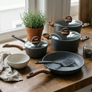 Granite-Cookware-Nonstick-8pc-Set-HW3682-HOMEWAY-2 Cookware Nonstick 8pc Set – HW3682