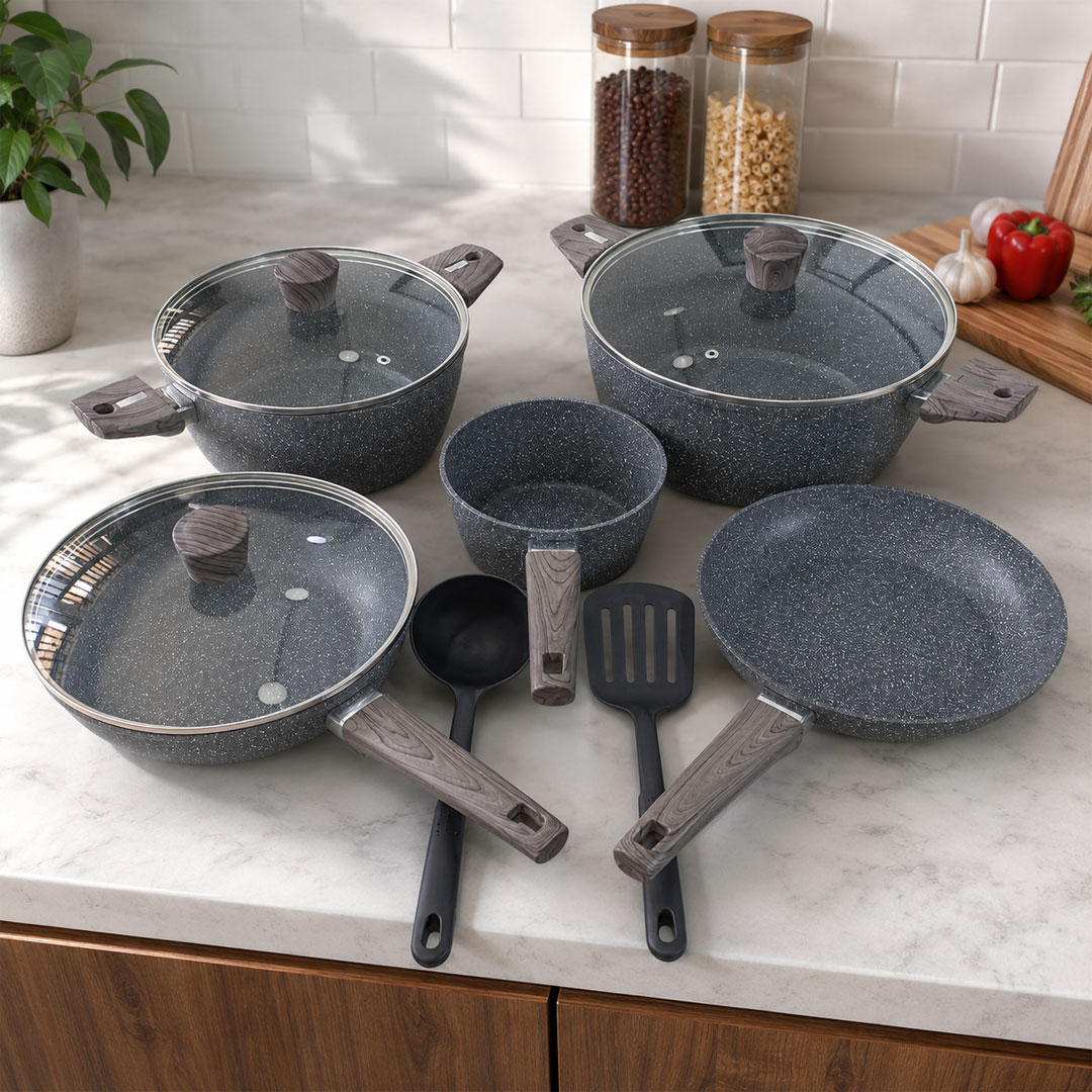 10pc homeway granite cookware set
