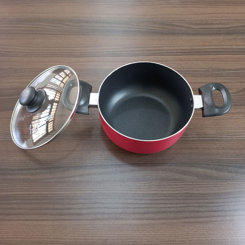 HW2601-Homeway-Red-1 Nonstick Cookware 10pc Set - HW2601 HOMEWAY
