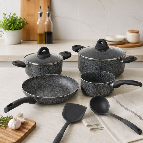 HW3623-marble-coated-cookware-set-8 Homeway 8pc Marble Coated Cookware Set - HW3623