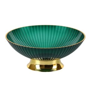fruit bowl green and gold