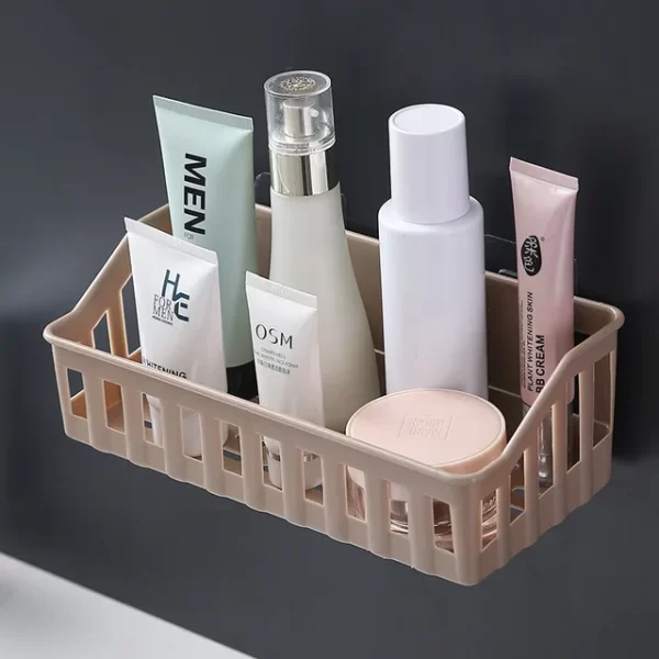 Wall-Mounted Bathroom Storage Organizer Basket - Image 4