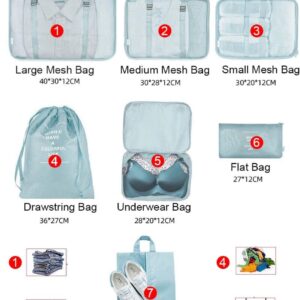 suitcase organizer sizes