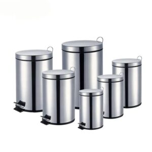 stainless steel pedal bins