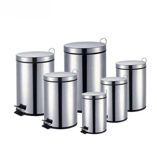 stainless steel pedal bins