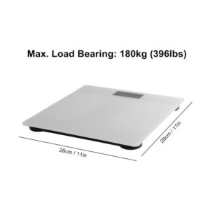 bathroom scale white 3 White Glass Bathroom Scale